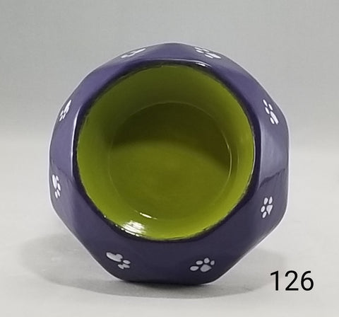 Faceted Pet Bowl