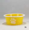 Paw Print Pet Bowl with Paw Print on Inside