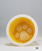 Paw Print Pet Bowl with Paw Print on Inside