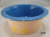 Paw Print Pet Bowl with Paw Print on Inside