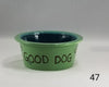 Paw Print Pet Bowl with Paw Print on Inside