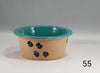 Paw Print Pet Bowl with Paw Print on Inside