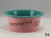 Paw Print Pet Bowl with Paw Print on Inside