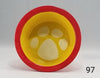 Paw Print Pet Bowl with Paw Print on Inside