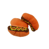 Hot Dog and Hamburger Squeaky Toys